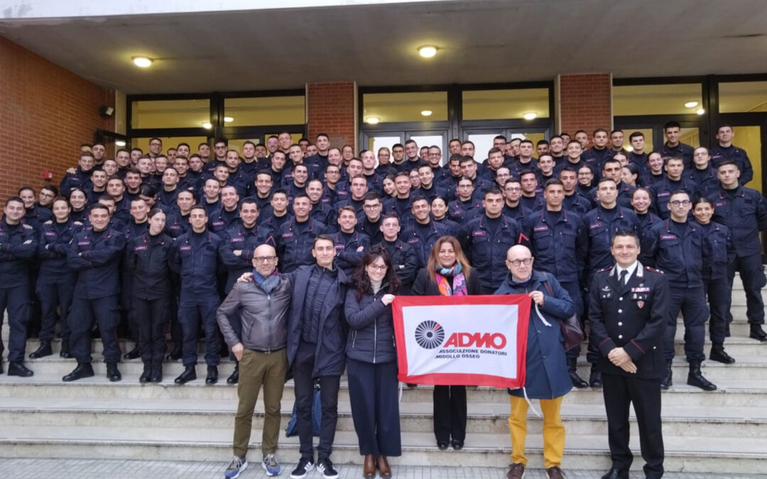 Admo Puglia alla Scuola Allievi Carabinieri di Taranto: ottimo il riscontro per il primo appuntamento